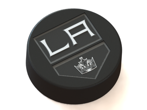 los angeles kings logotipo ice hockey puck pinshape 3dmodel hóquei gelo nhl logo3d 3d print model - Mito3D