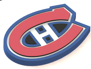 montreal canadiens logo pinshape Eis hockey 3dmodel nhl logo3d 3d print model - Mito3D