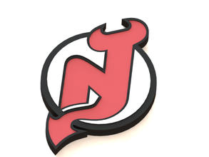 jersey devils logo pinshape new 3d Modell Eis hockey nhl logo3d 3d print model - Mito3D