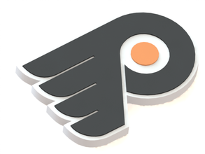 philadelphia flyers logotipo pinshape nhl hockey hielo 3d modelo filadelfia volantes logo3d 3d print model - Mito3D