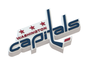 washington capitals logo pinshape nhl Eis hockey 3d Modell logo3d 3d print model - Mito3D