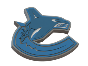 vancouver canucks logo pinshape vancouver-canucks ice-hockey nhl 3d-model logo3d 3d print model - Mito3D