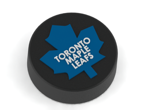 toronto maple leafs logo ice hockey puck pinshape modello 3d ghiaccio acero foglie nhl logo3d 3d print model - Mito3D