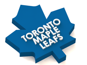 toronto maple leafs logo pinshape nhl 3d Modell Eis hockey logo3d 3d print model - Mito3D