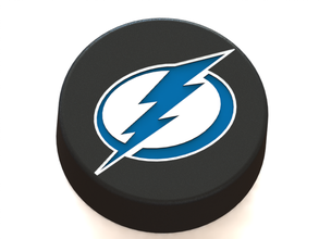 tampa bay lightning logotipo ice hockey puck pinshape relâmpago Modelo 3d hóquei gelo nhl logo3d 3d print model - Mito3D