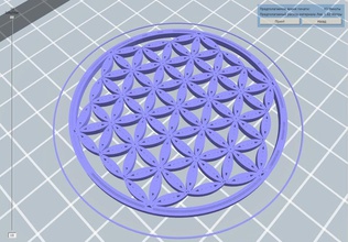 flower life pinshape 3d-design 3d print model - Mito3D