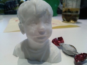 3d scan busto criança pinshape design 3d print model - Mito3D