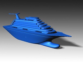 toy cruise ship 11in pinshape toy-cruise-ship desk-toys creativeleo nitin-kapoor-art-and-photography 3d-toy-ship 3d print model - Mito3D
