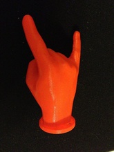 ring holder horn sign pinshape 3d-design 3d print model - Mito3D