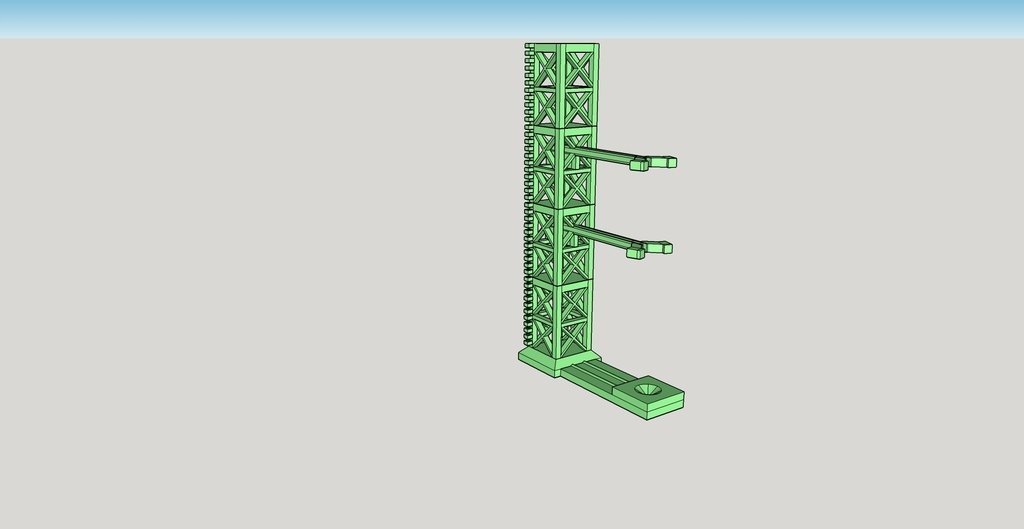 rocket tooth toothbrush stand pinshape 3d-design 3D print model - Mito3D