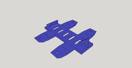 chien bleu v3 unibody quadcopter pinshape Conception 3d 3d print model - Mito3D