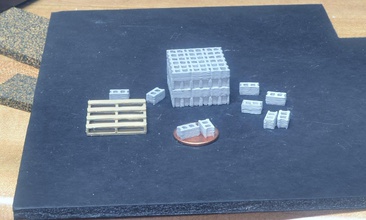 scale 1 48 concrete block pinshape model-trains model-railroad 3d print model - Mito3D