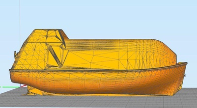 bote salva vidas wesvh pinshape rc navios 3d print model - Mito3D