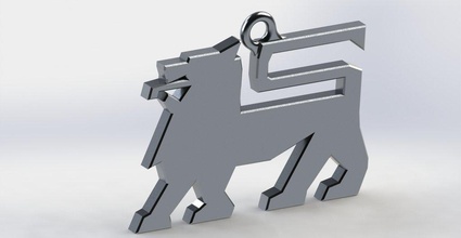 food lion logo keychain pinshape 3d-design 3d print model - Mito3D