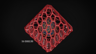 structure universe style voronoi pinshape 3d-design 3d print model - Mito3D