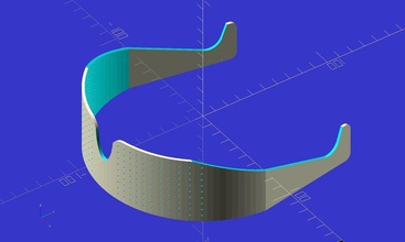 ekobots futuristici occhiali sole pinshape disegno 3d 3d print model - Mito3D