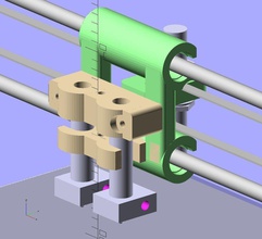 ekobots double hotend correctif pinshape Conception 3d 3d print model - Mito3D