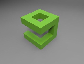 9gag cubed logo pinshape 3d-design 3d print model - Mito3D