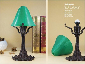 antiques table lamp pinshape 3d-design 3d print model - Mito3D