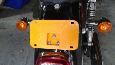 motor cycle license plate pinshape 3d-design 3d print model - Mito3D