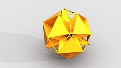 hypercube pinshape 3d-design 3d print model - Mito3D