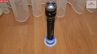led lenser-m17r flashlight stand pinshape 3d-design 3d print model - Mito3D
