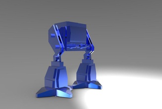 poly battaglia robot pinshape 3d print model - Mito3D