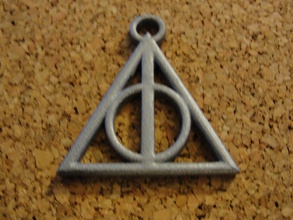 hollow death pendant pinshape deathly-hollows harry-potter low-poly-3d-printing-design-contest 3d print model - Mito3D