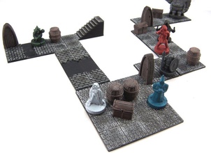 modular dungeon tiles core set pinshape 3d-design 3d print model - Mito3D