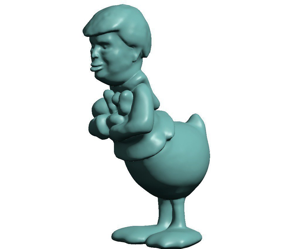 donald duck pinshape 3d-design 3D print model - Mito3D