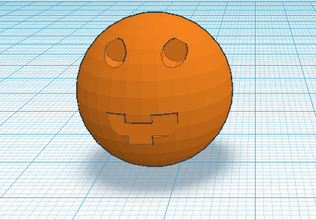 pumpkin pinshape 3d print model - Mito3D