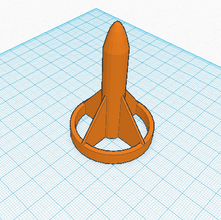 air rocket pinshape fun-for-all-ages 3d print model - Mito3D