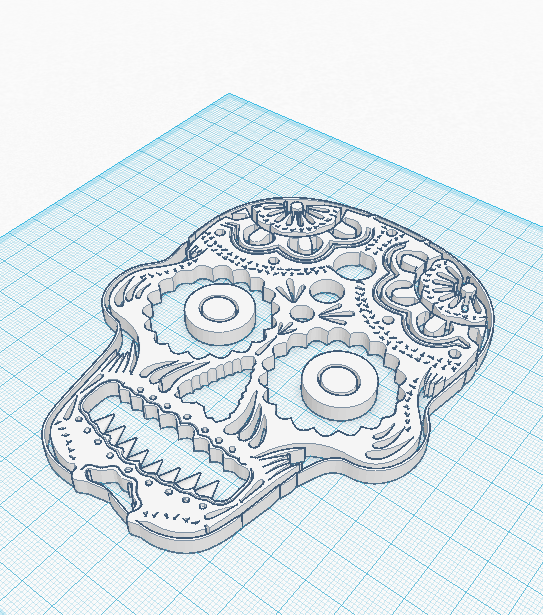 gün ölü kafatası pinshape kafatasları 3D print model - Mito3D