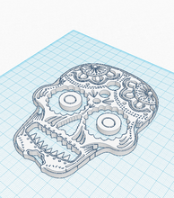 journée morte crâne pinshape crânes 3d print model - Mito3D