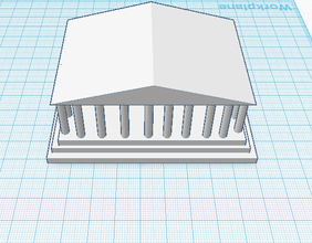 antiken griechischen Tempel pinshape Antike 3d print model - Mito3D
