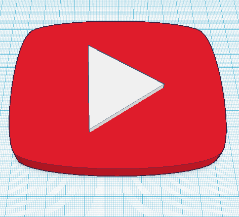 youtube jogar botão pinshape 3D print model - Mito3D