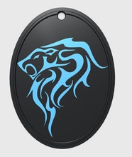 lion porte clés fob pinshape Conception 3d 3d print model - Mito3D