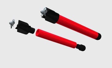 torpedo'ed rubberband pinshape 3d-design 3d print model - Mito3D