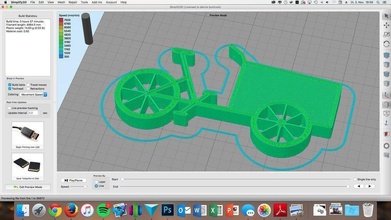 chaveiro moto trike pinshape 3d design 3d print model - Mito3D