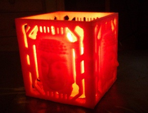 budda candle surround pinshape 3d-design 3d print model - Mito3D