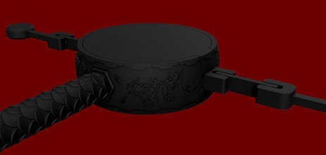dragon drums pinshape 3d design 3d print model - Mito3D