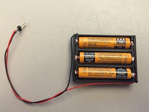 aaa bateria caixas pinshape bandeja caixa suporte pack baterias 3d print model - Mito3D