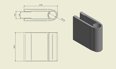 field notes booklet pen clip remix pinshape 3d design 3d print model - Mito3D