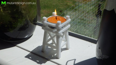 candela torri segnale pinshape warhammer t titolare tealightholder tè lume torre candele miniature 3d print model - Mito3D