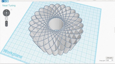 einfache spirograph pinshape Mathe Kunst Mathematik math geometrie addon design 3d print model - Mito3D