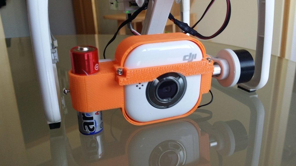walkera gimbal adapter dji phantom fc40 camera pinshape 3d-design 3D print model - Mito3D
