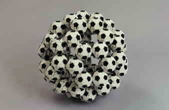 fractal bucky balls truncated icosahedron pinshape 3d-design 3d print model - Mito3D