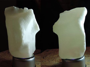 base vaso pinshape bagliore scuro meshmixer art 3d print model - Mito3D