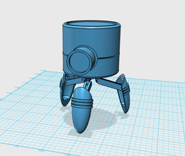 pequeno robot pinshape robô 3d print model - Mito3D