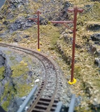 scale overhead poles pinshape n-scale railway 3d print model - Mito3D